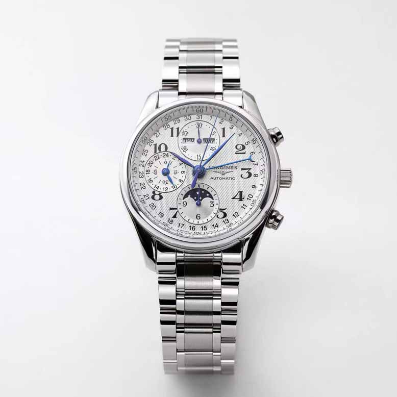 론진 마스터 콜렉션 문페이즈 크로노그래프 40mm L2.673.4.78.6