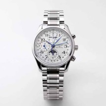 론진 마스터 콜렉션 문페이즈 크로노그래프 40mm L2.673.4.78.6