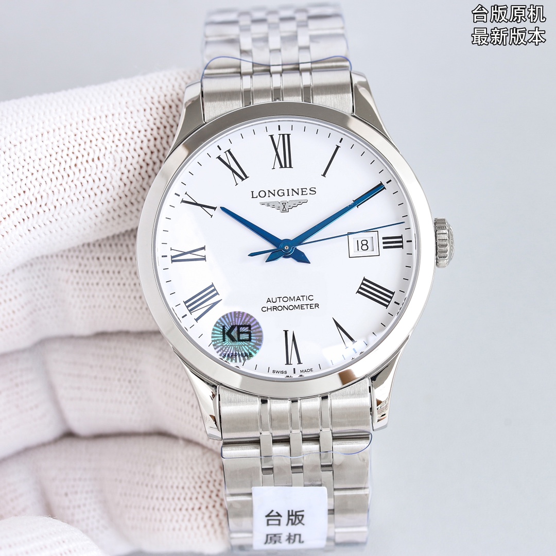 론진 스토어 레코드 컬렉션 38.5MM 시계 L2.820.4.11.6