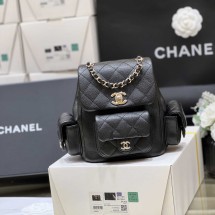 샤넬 23FW 듀마 백팩 스몰 캐비어 2칼라 AS4399