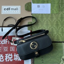 구찌 여자 숄더백 블론디 블랙 레더 2칼라 718154