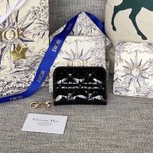 디올 DIOR 보야저 페이턴트 지퍼 지갑 4칼라 S0985OVRB M900