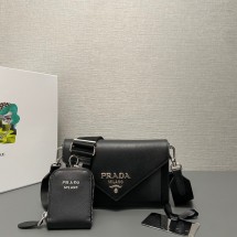 프라다 엔벨로프 미니 사피아노 레더 크로스백 3칼라 1BP020