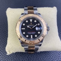 롤렉스 요트마스터 40mm 로즈콤비 블랙판 남성용 시계 M126621-0002