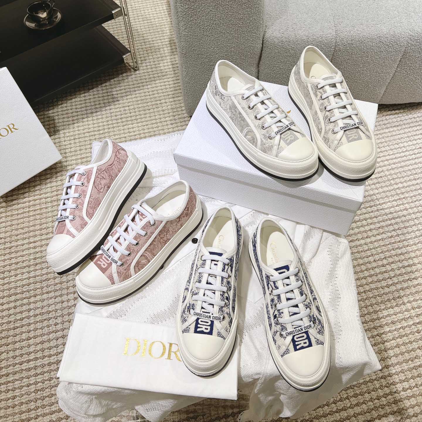 디올 DIOR 워크앤디올 스니커즈 4칼라 KCK211TJE