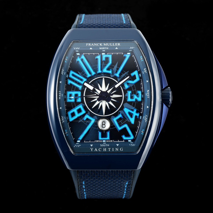프랭크 뮬러 44mm 시계 6칼라 YACHTING V45 SC DT