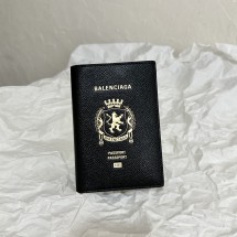 발렌시아가 여권지갑 로고 블랙 명품여권지갑 7877422AA3R1000