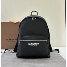버버리 백팩 나일론 로고 프린트 블랙 80634951