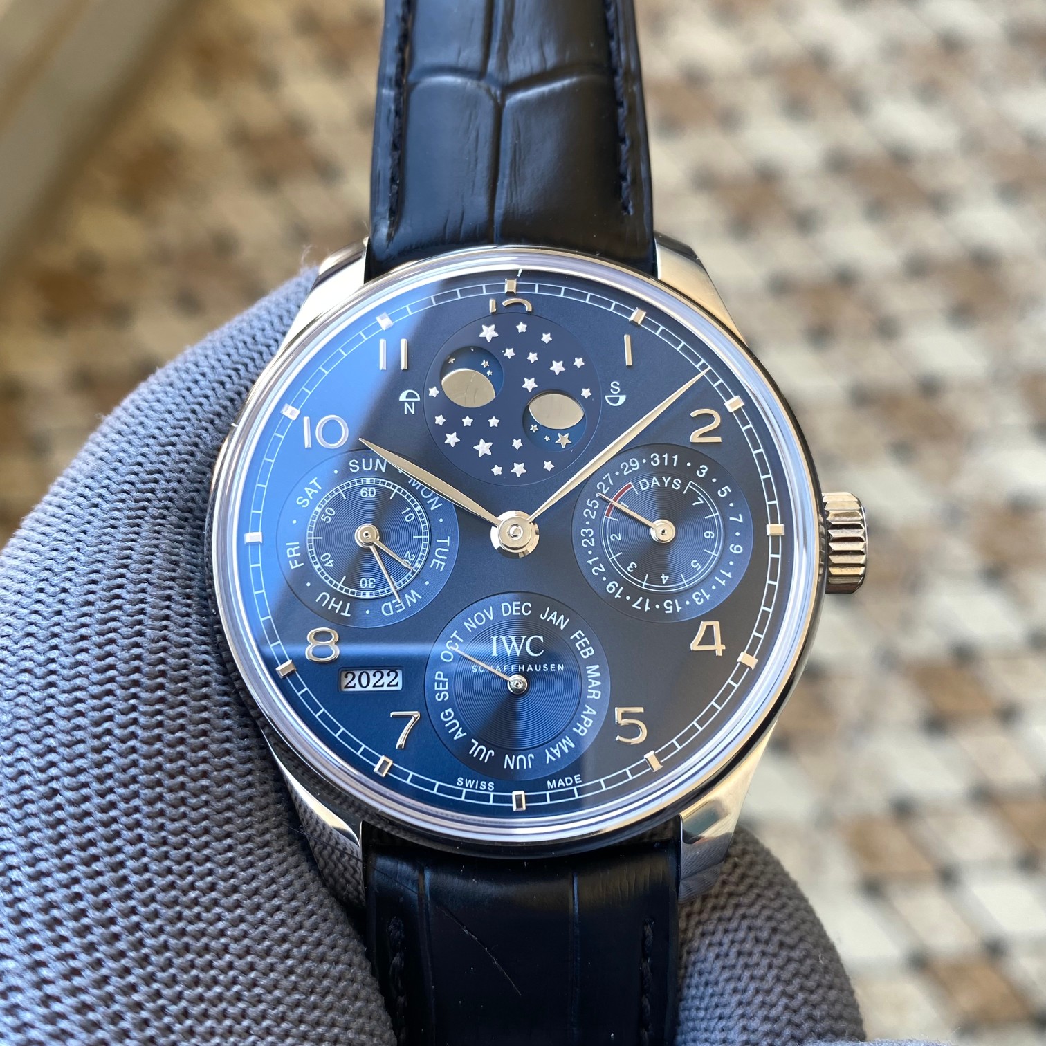 IWC 아이더블유씨 퍼페추얼 캘린더 44.2MM 포르투기저 남성용 명품시계 8칼라 IW503406