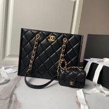 샤넬 스몰 쇼핑백 그레인드 카프스킨 3컬러  AS4940