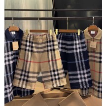 버버리 니트웨어 Check Silk Wool Jacquard Shorts 2컬러 80435721