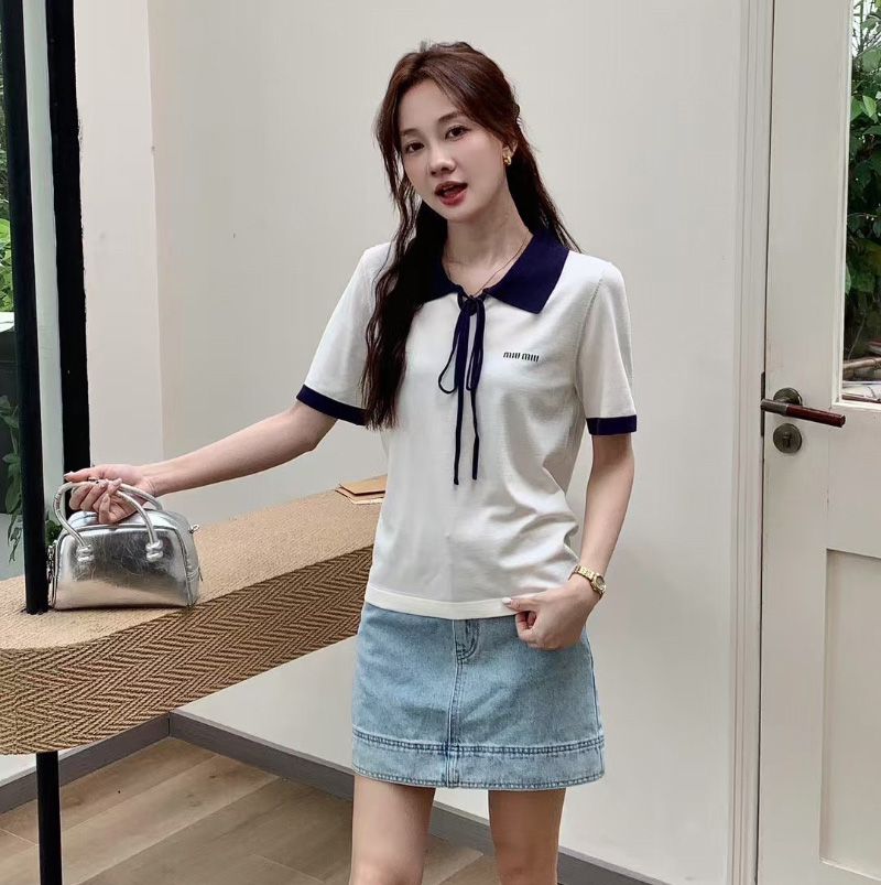 미우미우 고품질 여성 반팔티 2컬러 01