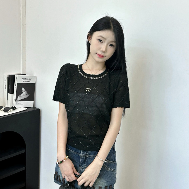 샤넬 고품질 여성 반팔티 2컬러 09