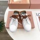 미우미우 레더 스니커즈 브라운 5E532E