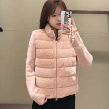 몽클레어 여성 패딩 울 테디 가디건 핑크 K10939B00023M1115034   F