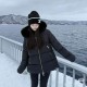 몽클레르 여성 숏 패딩 자켓 Laichefur 블랙 J20931A0017454AQE051  F