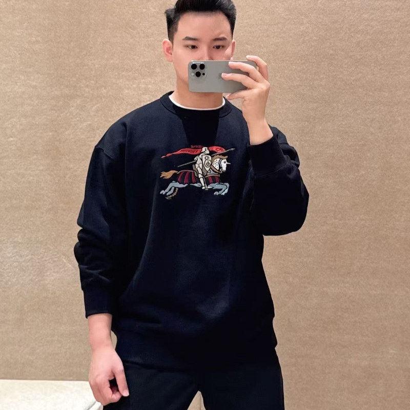 버버리 스웨트셔츠 릴랙스핏 블랙 81171061 F