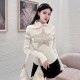 디올 알프스 모크넥 니트 스웨터 디올 스타 모티브 에크루 골드 544S77G1340_X1998  Y