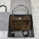 발렌시아가 로데오 백 스몰 미디엄 스웨이드 브라운 7897722AB4G3503