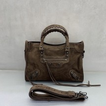 발렌시아가가방 르 시티 백 스몰 브라운 8114422AB7D2533