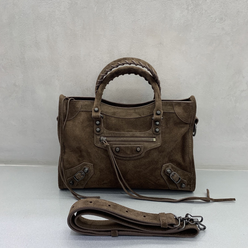 발렌시아가가방 르 시티 백 스몰 브라운 8114422AB7D2533