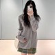 미우미우 울 캐시미어 브이넥 스웨터 MML02P  Y