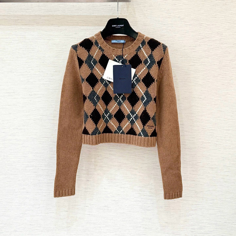 프라다 25FW 스웨터  CAMMELLO BROWN  P24S2V172D  Y