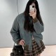 미우미우 로고 자수 데님 지퍼 블루종 GWB295SOOO18UM  D