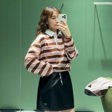 프라다 스트라이프 폴로 셔츠 39661SOOO189P  H