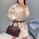 미우미우 로고 자수 셔츠 MF6234  H