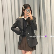 미우미우 키드 모헤어 자켓 MH2042SAM112I1  D